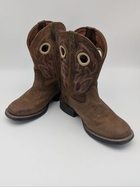 Justin Boys Bowline Western Boots - Size 13D